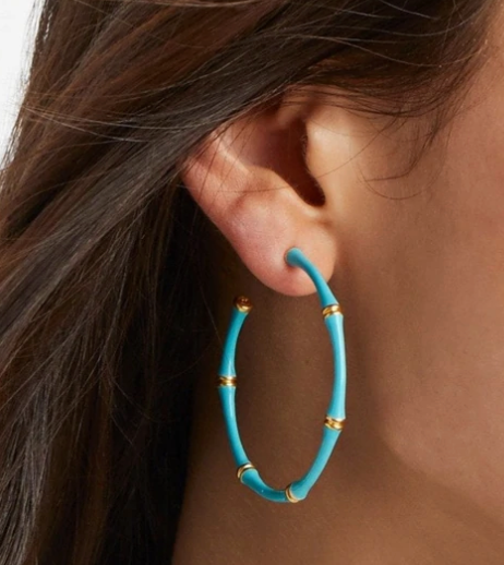 Bamboo Hoop- Medium - Millo Jewelry