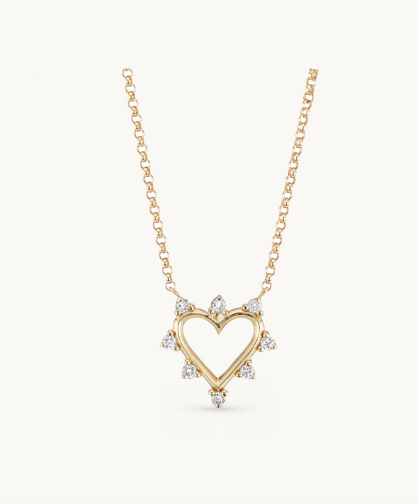 Mini Open Heart Necklace - Millo Jewelry