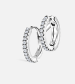 Load image into Gallery viewer, Diamond Eternity Double Linked Hoop Earring and Cuff - Millo Jewelry
