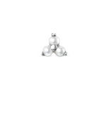 Load image into Gallery viewer, Pearl Trinity Threaded Stud Earring - Millo Jewelry
