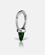 Load image into Gallery viewer, 6.5mm Single Short Black Opal Spike Clicker - Millo Jewelry
