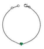 Load image into Gallery viewer, EMERALD BABY HEART BRACELET - Millo Jewelry