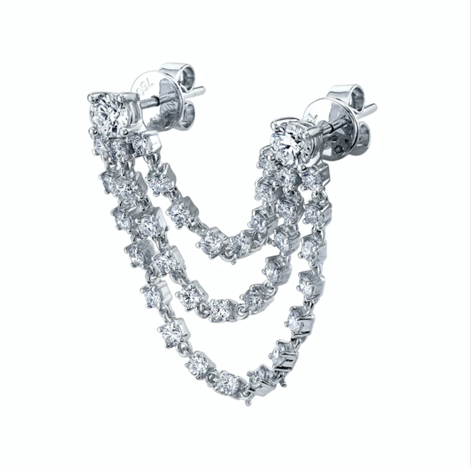 BIANCA DIAMOND LOOP EARRING - Millo Jewelry
