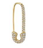 Load image into Gallery viewer, DIAMOND SAFETY PIN EARRING - Millo Jewelry