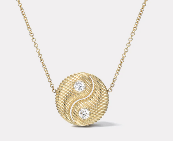 CLASSIC ALL GOLD YIN YANG PENDANT - Millo Jewelry
