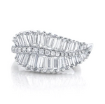 Load image into Gallery viewer, SIDEWAYS PALM LEAF DIAMOND RING - Millo Jewelry
