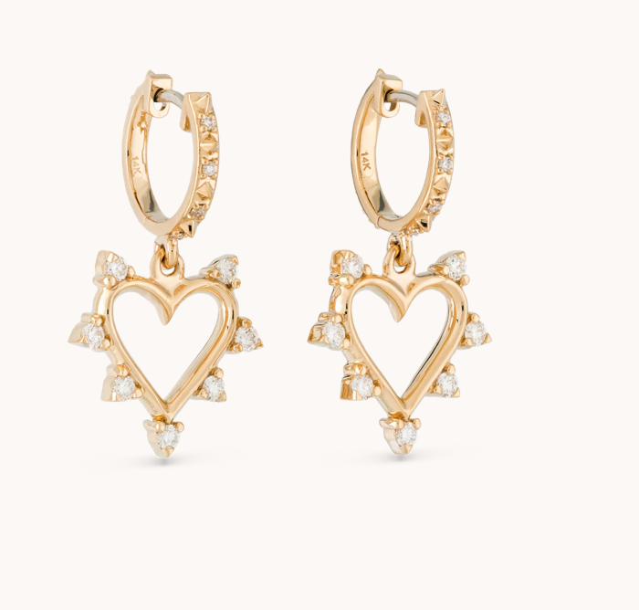 Open Heart Earrings - Millo Jewelry