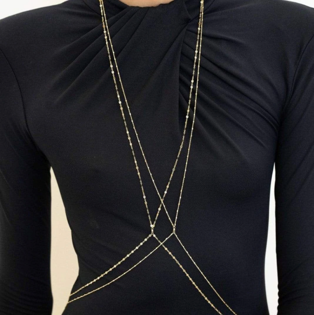Samara Gold Vermeil Body Chain - Millo Jewelry