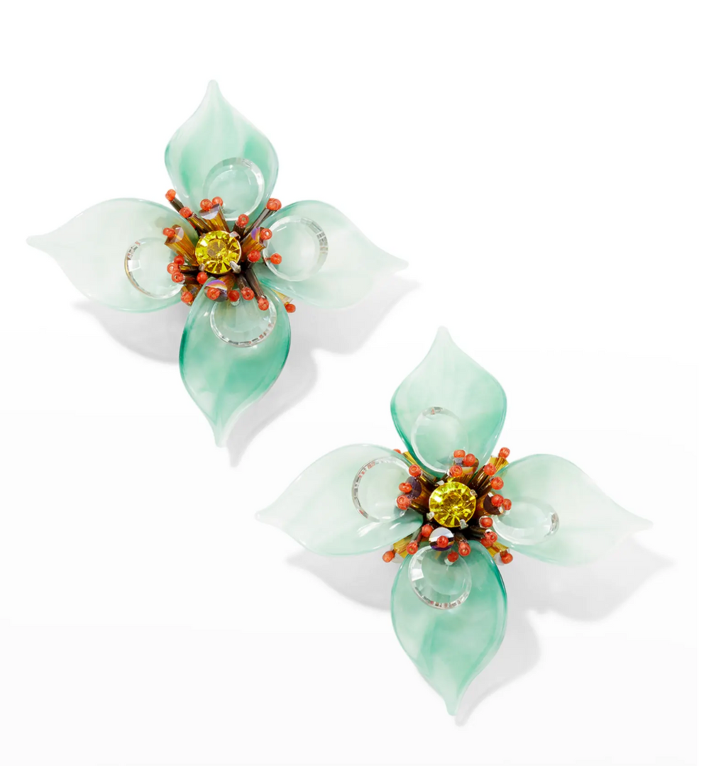 RESIN FLOWER EARRINGS - Millo Jewelry