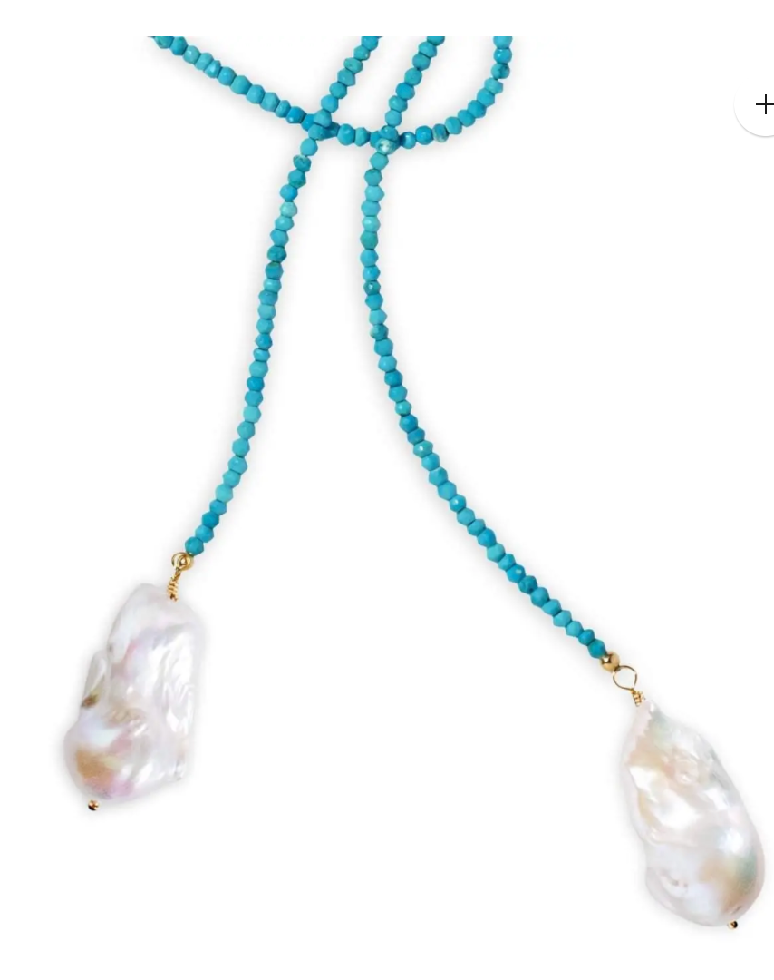 Turquoise Classic Gemstone Lariat - Millo Jewelry