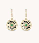 Load image into Gallery viewer, Mini Porte Bonheur Earrings Emerald - Millo Jewelry
