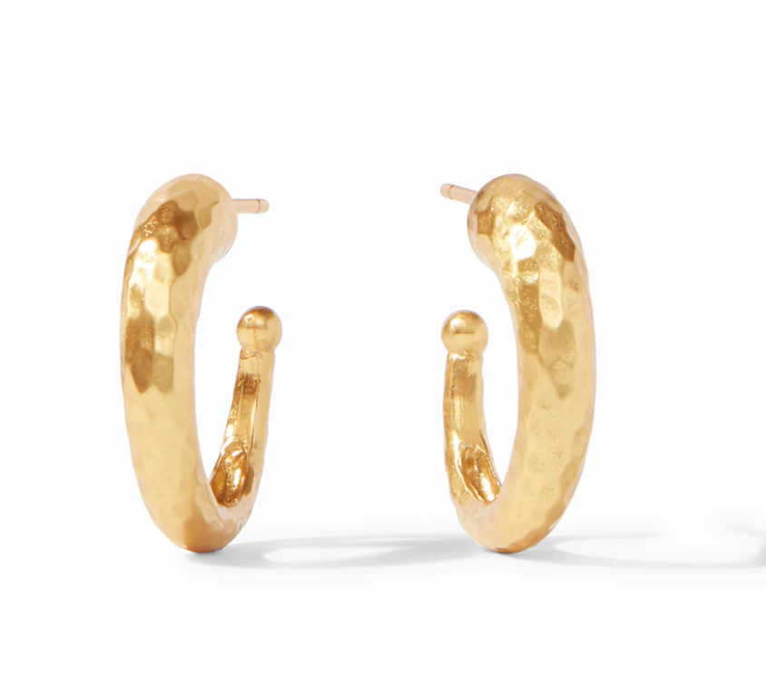Hammered Hoop Earrings - Millo Jewelry