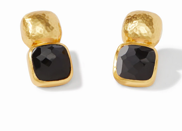 Catalina Gold Gemstone Earrings - Millo Jewelry