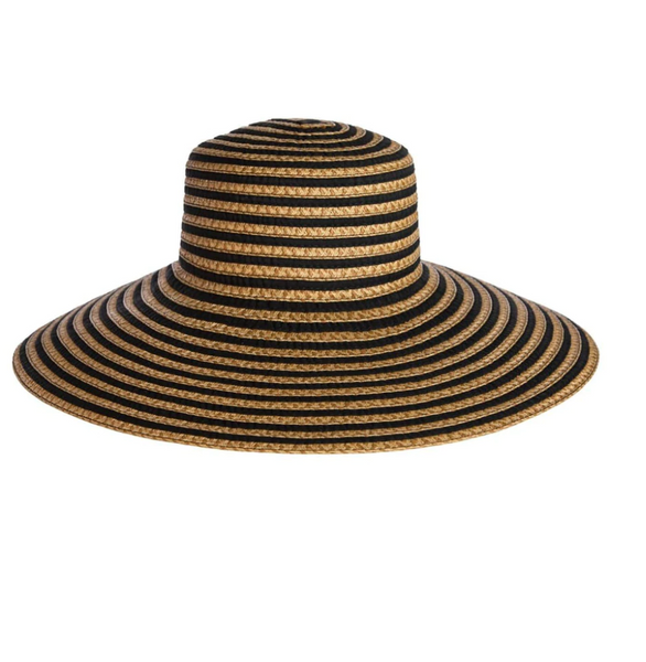 Eric Javits Straw Sun Big Brim Classic Style 53cm 21\
