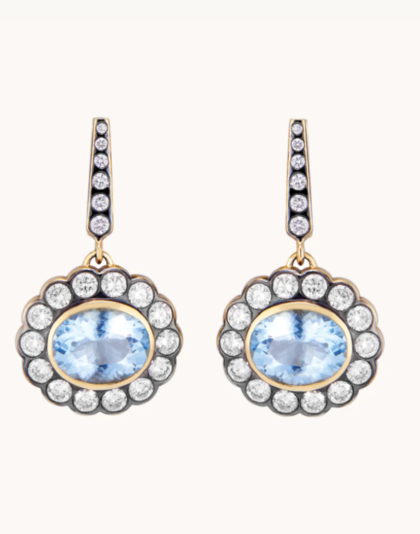 Alexandra Earrings Aquamarine - Millo Jewelry