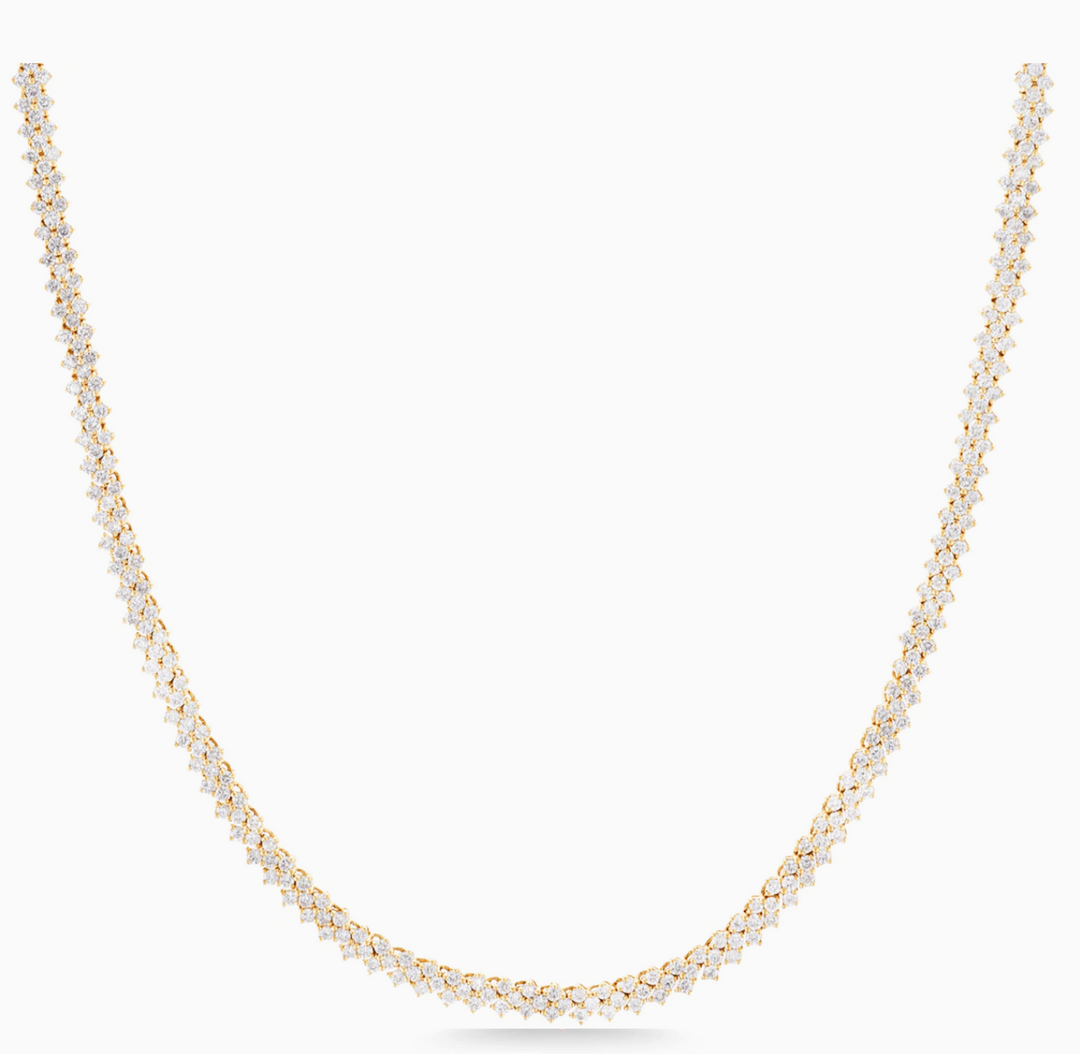 Chevron Tennis Necklace - Millo Jewelry