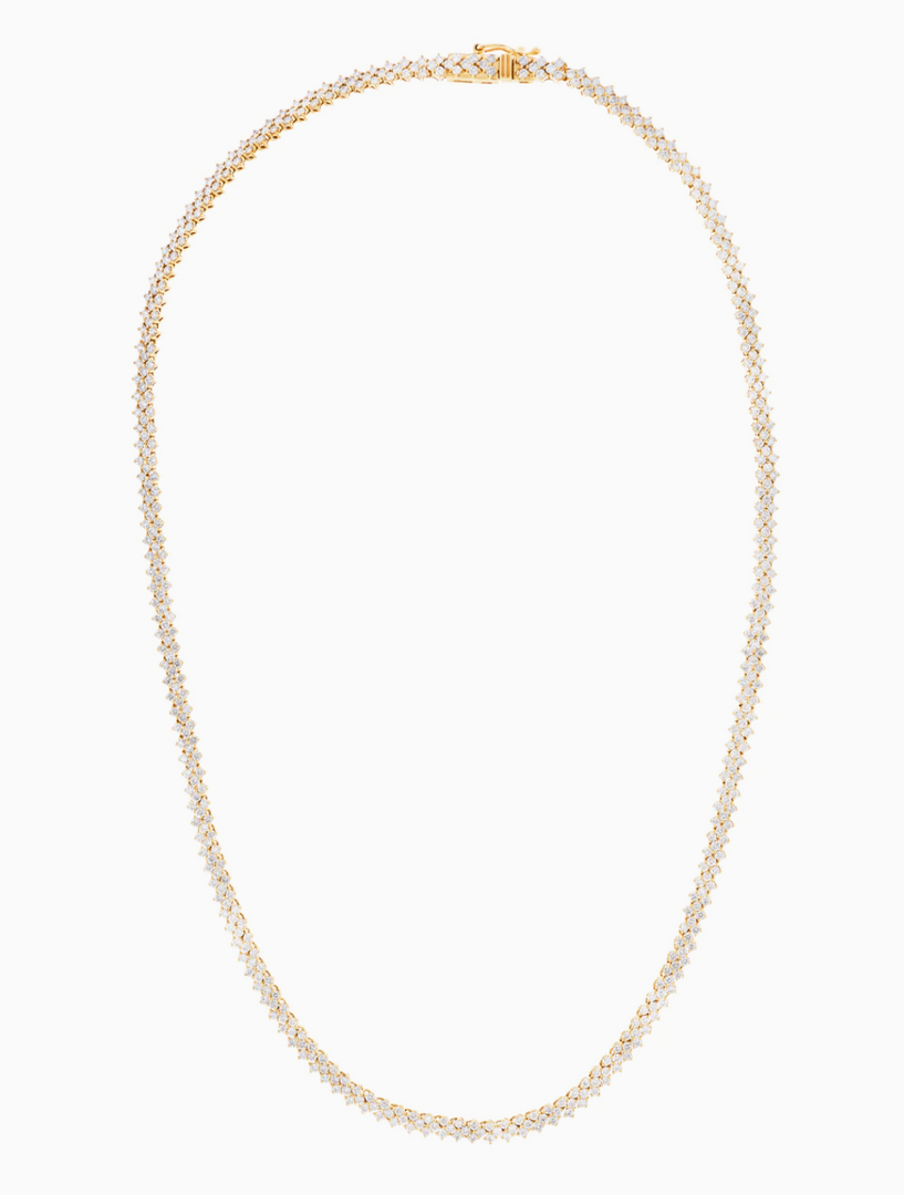 Chevron Tennis Necklace - Millo Jewelry