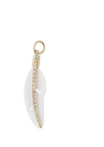 Load image into Gallery viewer, PAVE BONE FEATHER CHARM - Millo Jewelry
