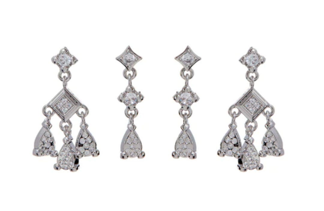 Bezel Charm Studs Set - Millo Jewelry