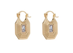 Load image into Gallery viewer, Ridged Pyramid Pendant Earrings - Millo Jewelry