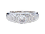 Load image into Gallery viewer, Round Ridged Pyramid Cigar Ring - Millo Jewelry