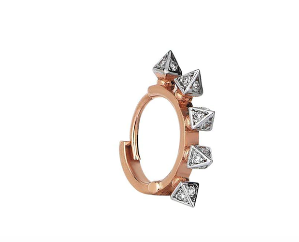Prisma Small Hoop Diamond Earring - Millo Jewelry