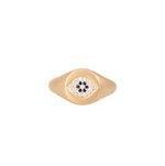 Load image into Gallery viewer, PAVE DIAMOND EVIL EYE SIGNET RING - Millo Jewelry