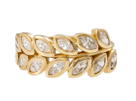 MARQUISE DIAMOND VINE RING - Millo Jewelry