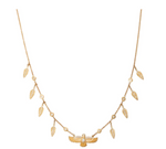 Load image into Gallery viewer, PAVE MARQUISE DIAMOND CENTER THUNDERBIRD + FEATHER SHAKER NECKLACE - Millo Jewelry