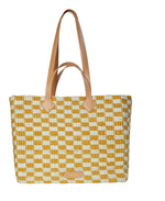 Load image into Gallery viewer, Tropical Check Beach Tote - Millo Jewelry
