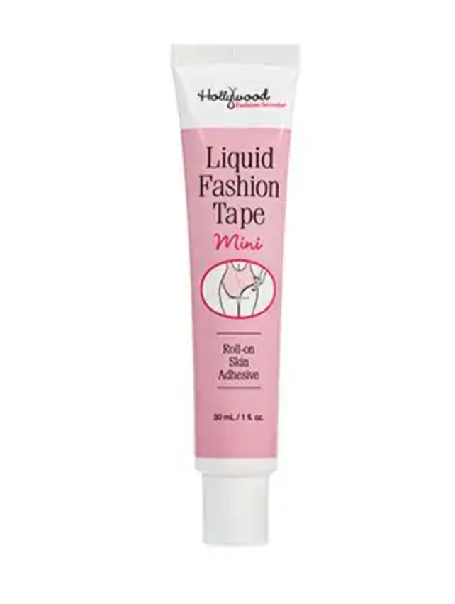 Liquid Fashion Tape roll on – Premium 2 fl oz Body Glue – Skin-Friendly  Body Adhesive for Holding Multiple Clothing Articles in Place – Perfect for  Securing Clothing – Quick Wash and