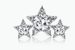 Load image into Gallery viewer, Diamond Three Star Garland Stud Earring - Millo Jewelry
