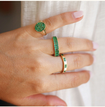 Load image into Gallery viewer, Emerald Signet Pinky Ring - Millo Jewelry
