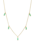 Load image into Gallery viewer, Emerald Baguette Necklace - Millo Jewelry