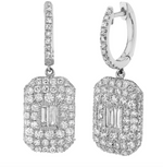 Load image into Gallery viewer, Pave Baguette Drop Earrings - Millo Jewelry
