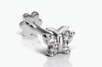 Load image into Gallery viewer, Diamond Butterfly Threaded Stud Earring - Millo Jewelry
