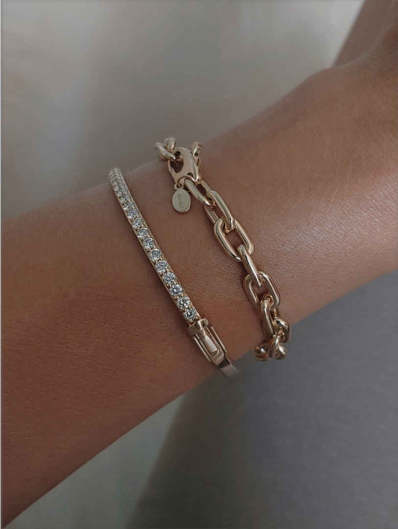 Hudson Graduated Chain Link Bracelet - Millo Jewelry
