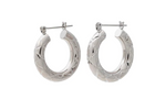 Load image into Gallery viewer, LUV AJ BABY QUILTED AMALFI HOOPS - Millo Jewelry
