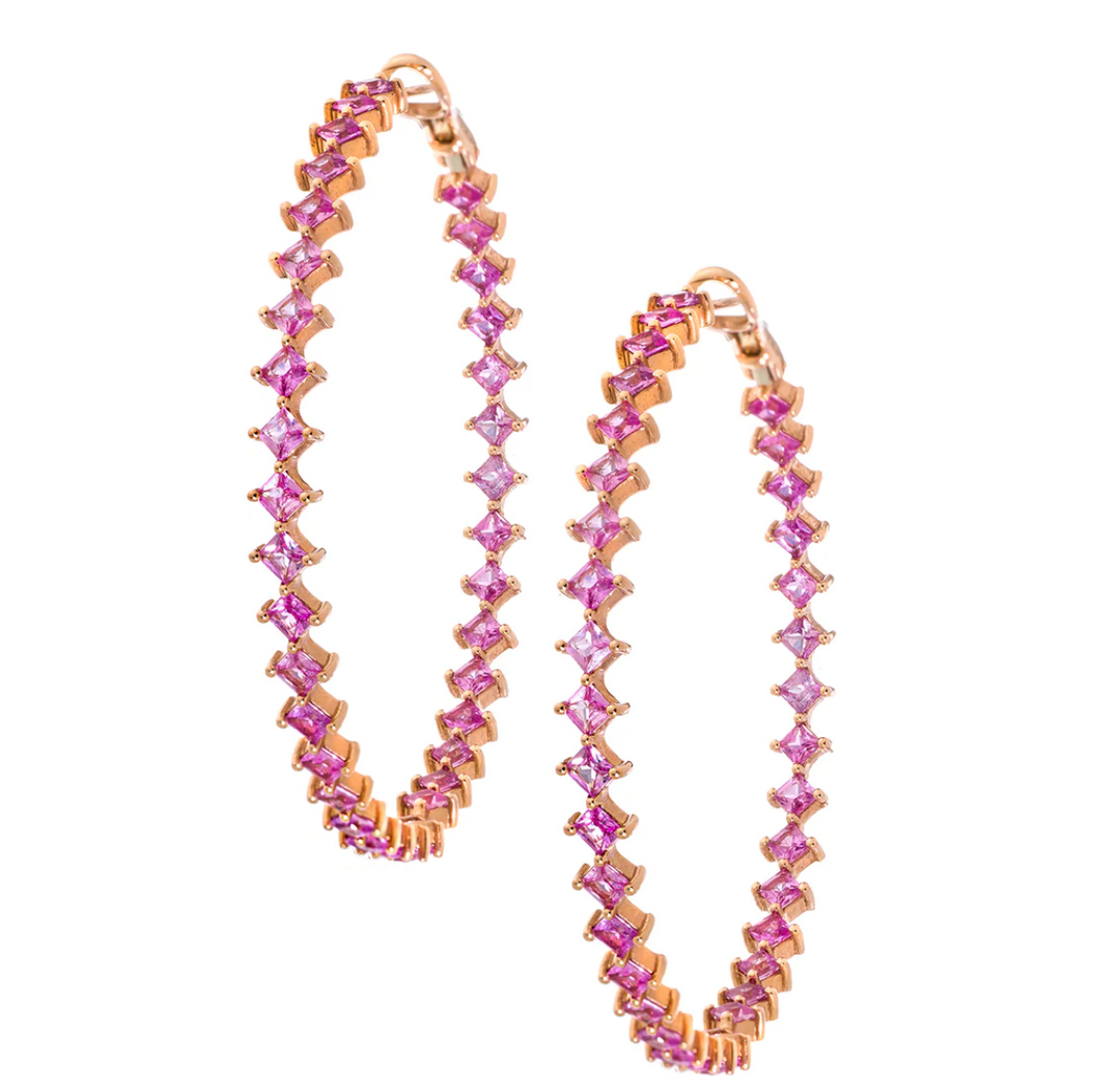 Jo Hoops Rose Gold - Millo Jewelry
