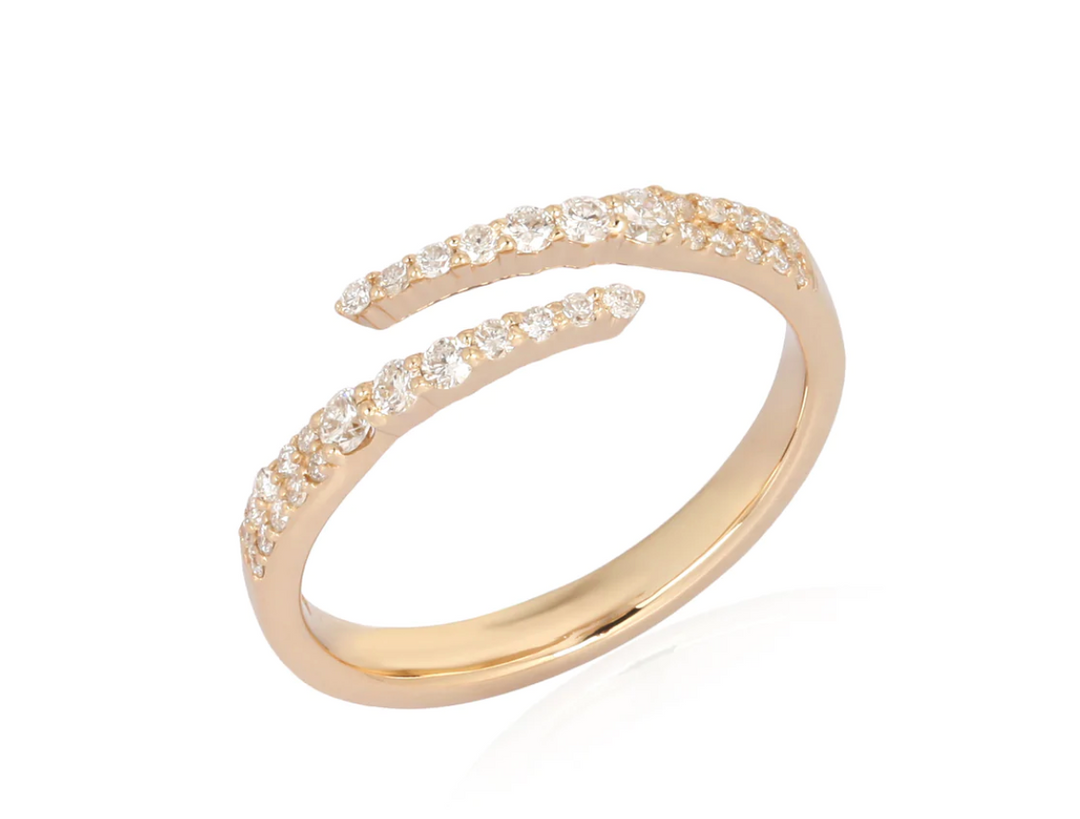 DIAMOND COIL WRAP RING - Millo Jewelry