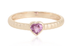 Load image into Gallery viewer, PINK SAPPHIRE HEART SHAPE RING - Millo Jewelry
