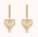 Load image into Gallery viewer, MINI SOUTHWESTERN HEART EARRINGS - Millo Jewelry
