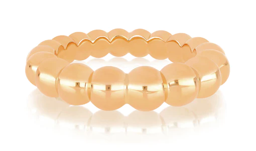 Gold Jumbo Ball Stack Ring - Millo Jewelry