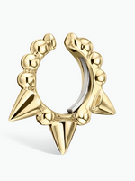 Load image into Gallery viewer, Granulated Triple Short Spike Tash Cuff Earring - Millo Jewelry
