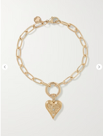 Load image into Gallery viewer, Mini Southwestern Heart 14-karat gold diamond bracelet - Millo Jewelry
