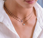 Load image into Gallery viewer, Eye Sparkle Diamond Necklace - Millo Jewelry
