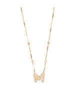 Load image into Gallery viewer, SMALL PAVE TEARDROP DIAMOND CENTER BUTTERFLY NECKLACE - Millo Jewelry
