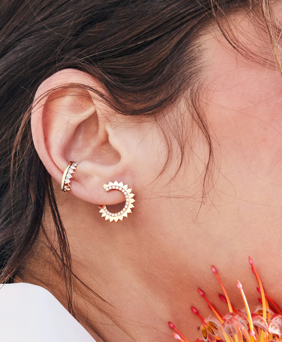 SIMPLE FULL DIAMOND EAR CUFF - Millo Jewelry