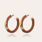 Load image into Gallery viewer, Cobra hoop earrings acetate gold - Millo Jewelry
