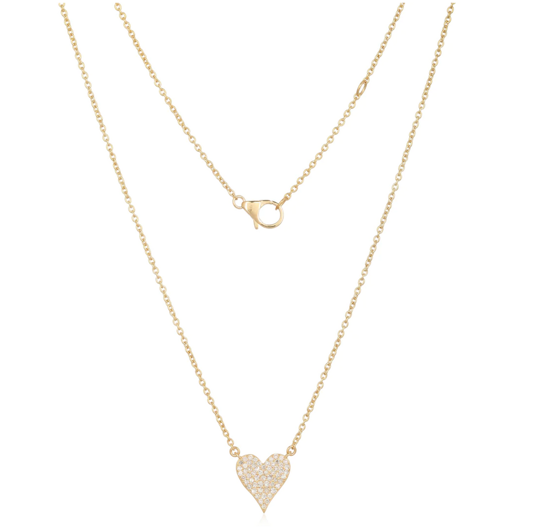 DOUBLE SIDED REVERSIBLE HEART NECKLACE - Millo Jewelry